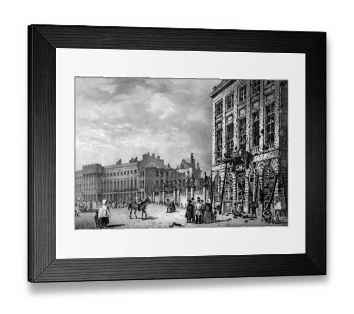 Framed Print : Hoteldeville Damage Framed Print : Hoteldeville Damage