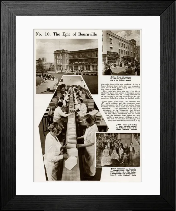 Framed Print : The epic of Bournville Framed Print : The epic of Bournville