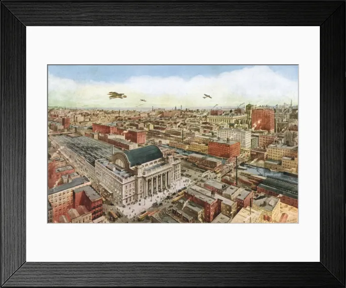 Framed Print : Chicago Business Dist Framed Print : Chicago Business Dist