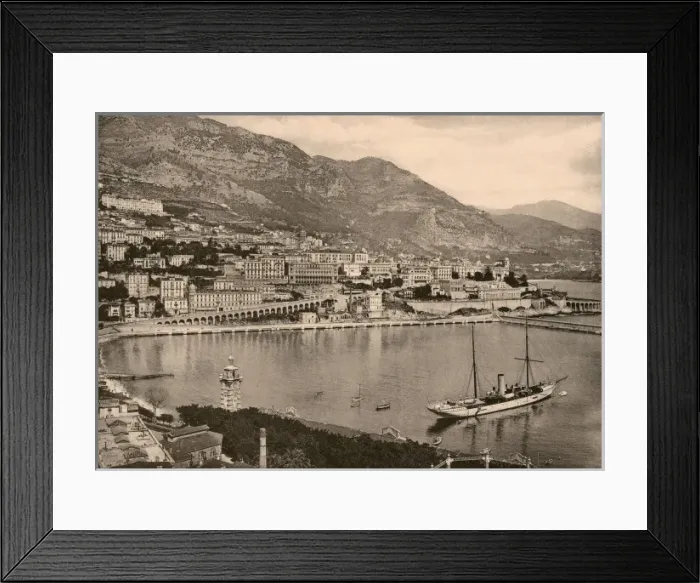 Framed Print : Monte Carlo View Framed Print : Monte Carlo View