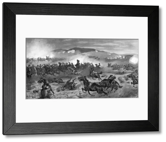 Framed Print : The Charge of the Light Brigade, Balaklava, Crimean War Framed Print : The Charge of the Light Brigade, Balaklava, Crimean War