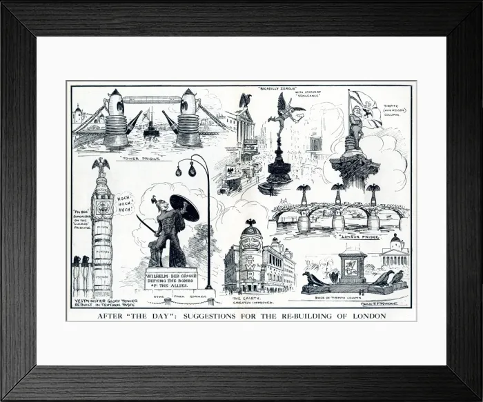 Framed Print : After the day : Suggestions for the re-building of London Framed Print : After the day : Suggestions for the re-building of London