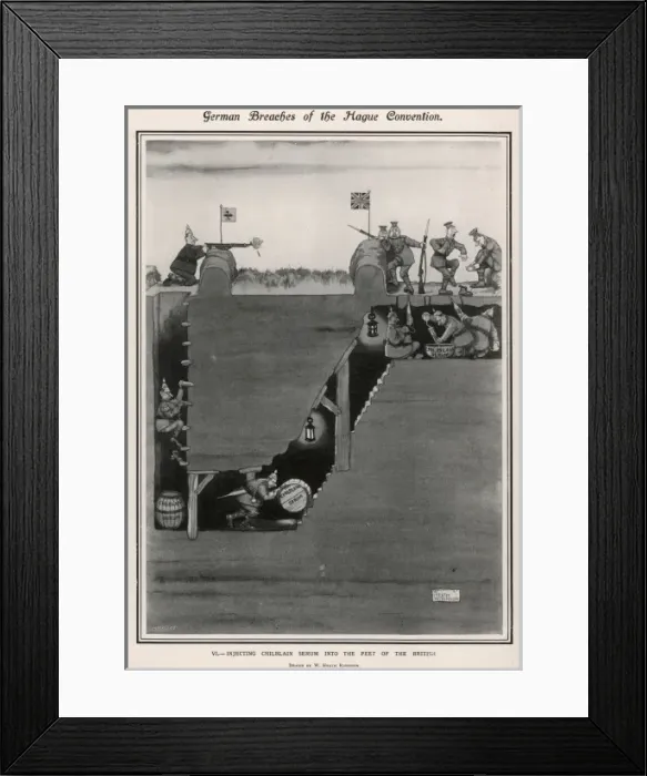Framed Print : German breaches of the hague convention Framed Print : German breaches of the hague convention