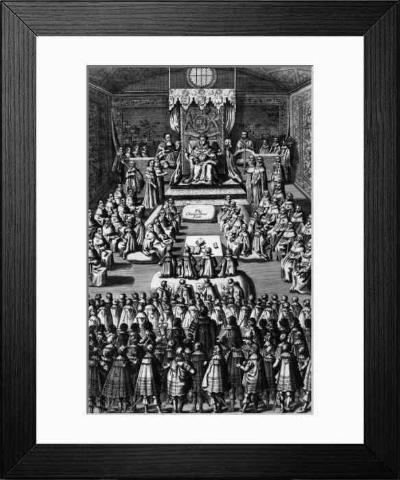 Framed Print : Elizabethan Parliament Framed Print : Elizabethan Parliament