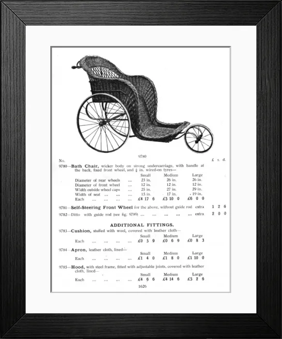 Framed Print : BATH CHAIR Framed Print : BATH CHAIR