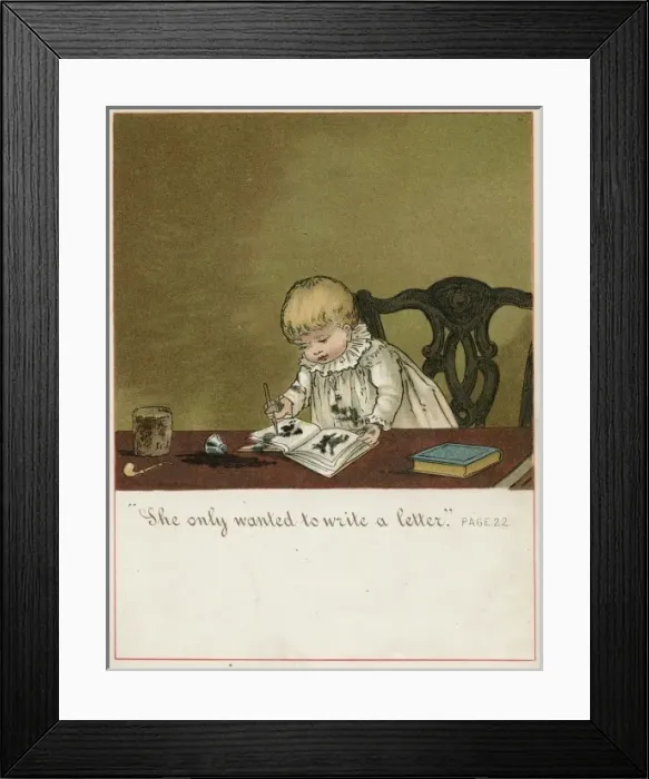 Framed Print : She only wants to write a letter Framed Print : She only wants to write a letter