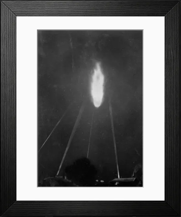 Framed Print : Zeppelin Downed 1916 - 4 Framed Print : Zeppelin Downed 1916 - 4