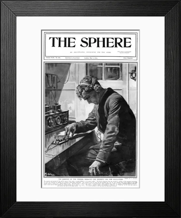 Framed Print : A wireless operator Framed Print : A wireless operator