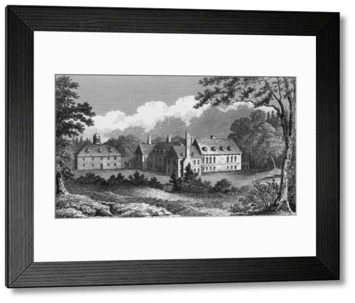 Framed Print : Moyles Court, Ellingham, Hampshire Framed Print : Moyles Court, Ellingham, Hampshire