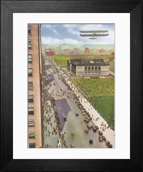 Framed Print : Aeroplane over Chicago Framed Print : Aeroplane over Chicago