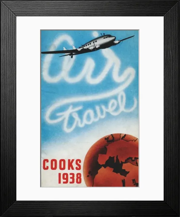 Framed Print : Air Travel brochure Framed Print : Air Travel brochure