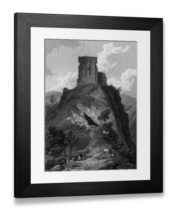 Framed Print : Peveril Castle, Derbyshire Framed Print : Peveril Castle, Derbyshire