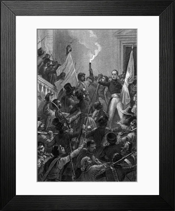 Framed Print : Lamartine and the Flags Framed Print : Lamartine and the Flags
