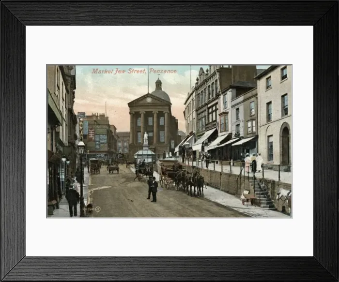 Framed Print : Penzance Street Scene Framed Print : Penzance Street Scene