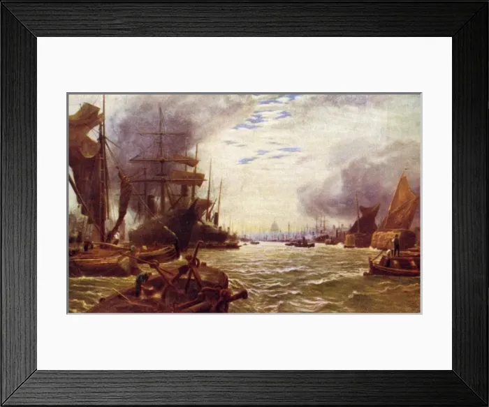 Framed Print : Pool of London Framed Print : Pool of London