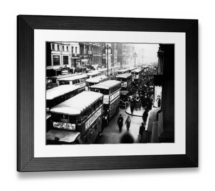 Framed Print : Oxford Street Traffic Framed Print : Oxford Street Traffic