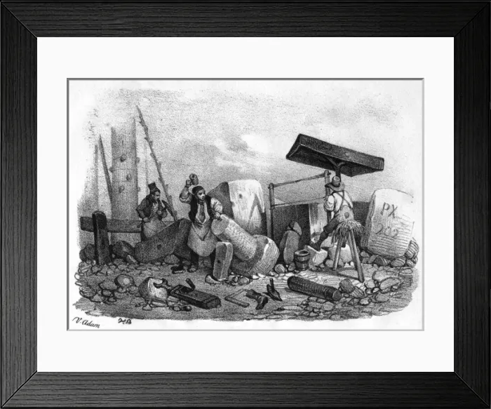Framed Print : Stoneworking Framed Print : Stoneworking
