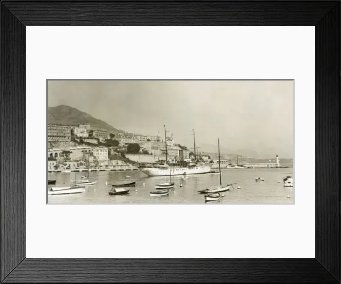 Framed Print : Monte Carlo Harbour Framed Print : Monte Carlo Harbour