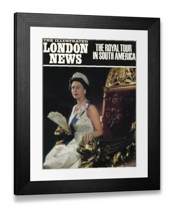 Framed Print : ILN front cover: Queen Elizabeth II Framed Print : ILN front cover: Queen Elizabeth II