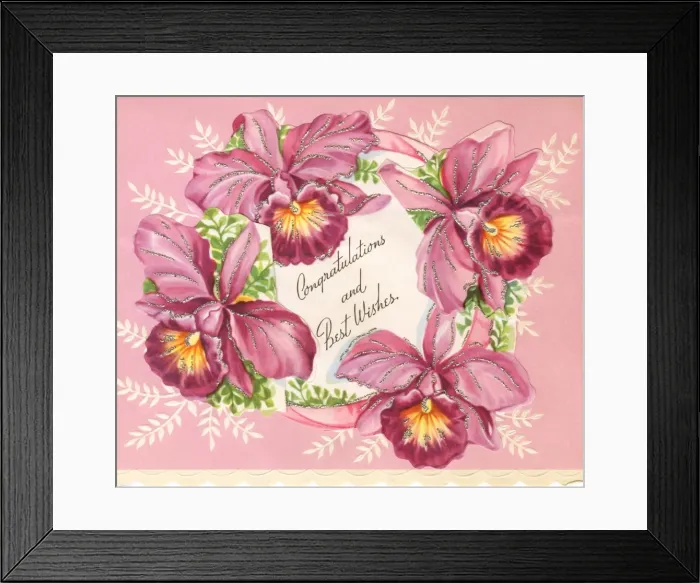 Framed Print : Wedding Day card (front) Framed Print : Wedding Day card (front)
