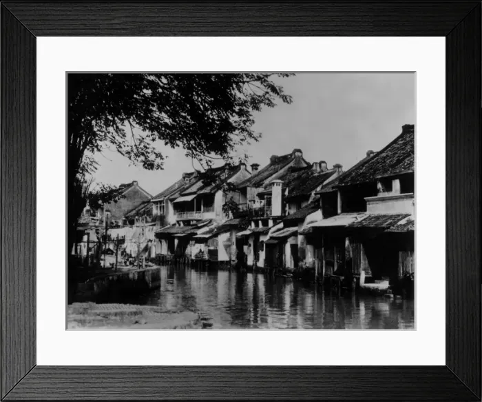 Framed Print : Javanese Slum Houses Framed Print : Javanese Slum Houses