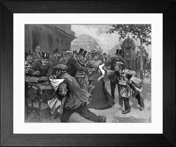 Framed Print : Dreyfus Guilty Verdict Framed Print : Dreyfus Guilty Verdict