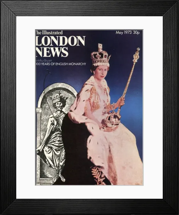 Framed Print : ILN front cover: Queen Elizabeth II Framed Print : ILN front cover: Queen Elizabeth II