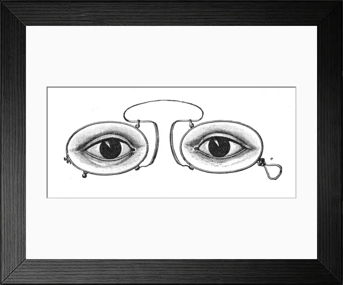 Framed Print : Spectacles with Eyes Framed Print : Spectacles with Eyes