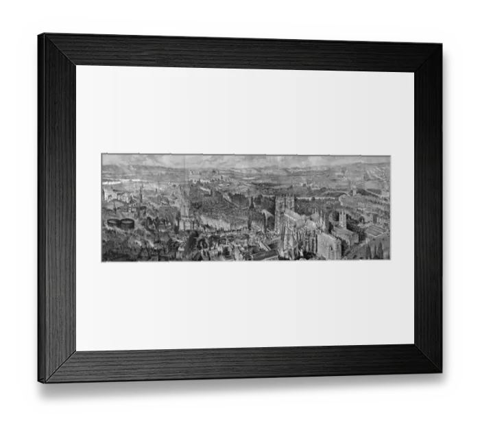 Framed Print : Birds eye view of the West End of London Framed Print : Birds eye view of the West End of London