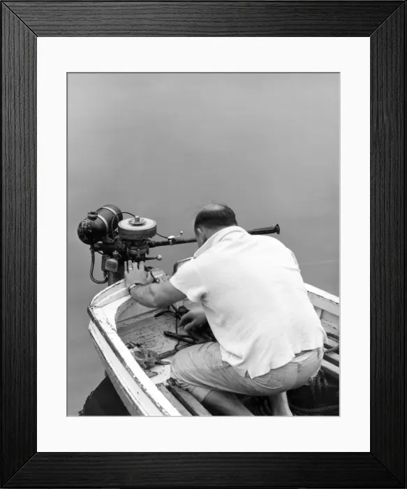 Framed Print : Broken down Power Boat Framed Print : Broken down Power Boat