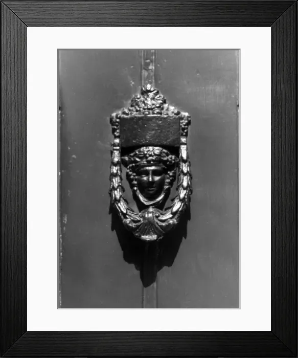 Framed Print : Dickens Doorknocker Framed Print : Dickens Doorknocker