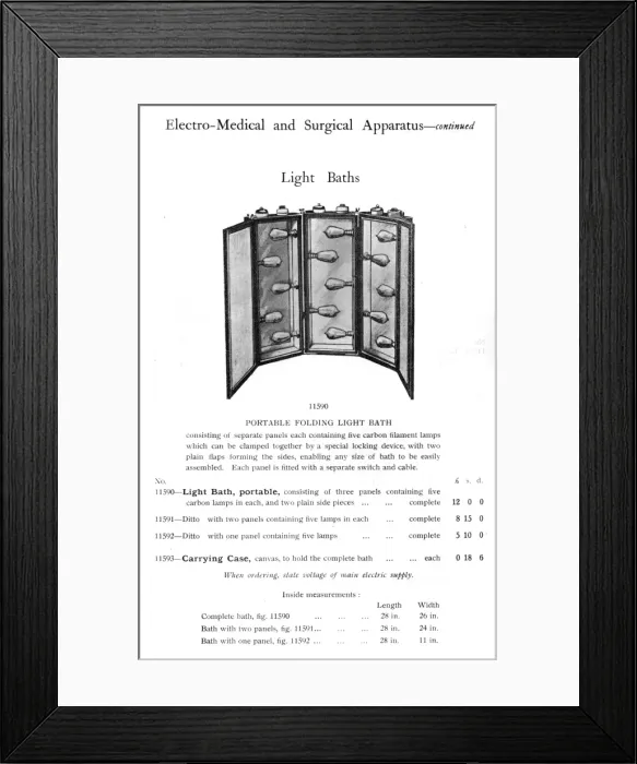 Framed Print : Portable Light Bath Framed Print : Portable Light Bath