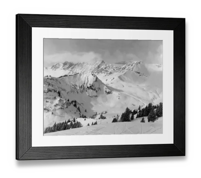 Framed Print : Snowy Mountains Framed Print : Snowy Mountains