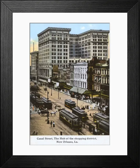 Framed Print : Canal Street, New Orleans, Louisiana, USA Framed Print : Canal Street, New Orleans, Louisiana, USA