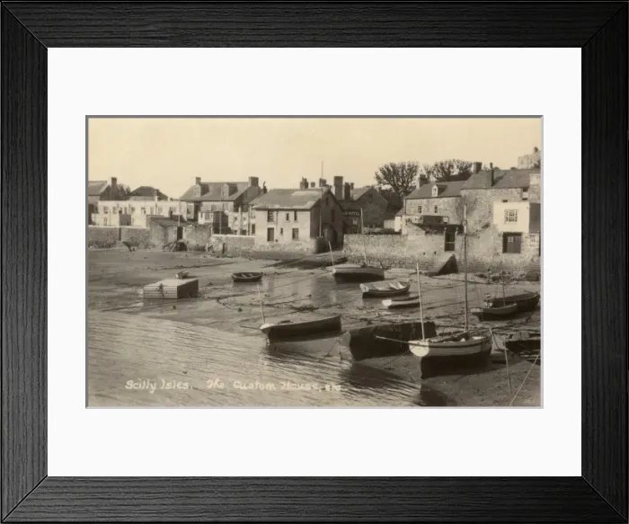 Framed Print : Scilly Isles - The Custom House Framed Print : Scilly Isles - The Custom House