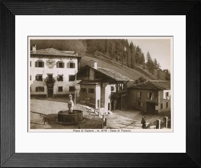 Framed Print : Casa di Tiziano, Italy - Pieve di Cadore Framed Print : Casa di Tiziano, Italy - Pieve di Cadore