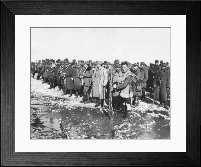 Framed Print : Austrian prisoners on the Italian front, WW1 Framed Print : Austrian prisoners on the Italian front, WW1