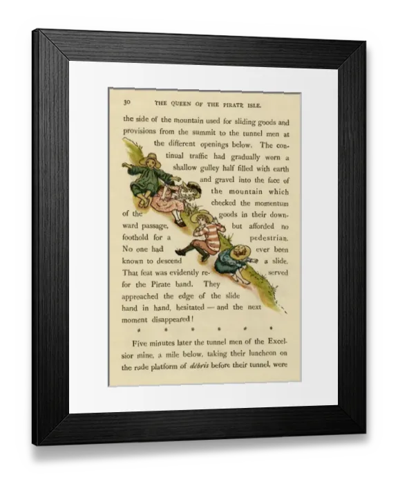 Framed Print : Illustration, The Queen of the Pirate Isle Framed Print : Illustration, The Queen of the Pirate Isle