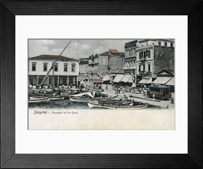 Framed Print : Passport Office and the Quayside - Izmir, Turkey Framed Print : Passport Office and the Quayside - Izmir, Turkey