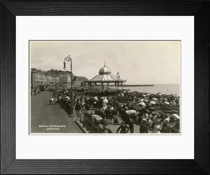 Framed Print : Baths Promenade, Hastings, East Sussex Framed Print : Baths Promenade, Hastings, East Sussex