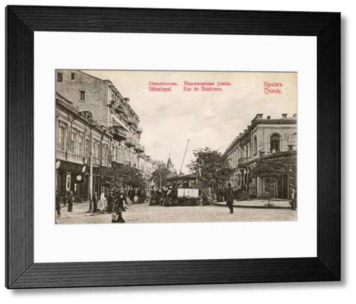 Framed Print : Sevastopol - Crimea - Ukraine - Rue de Nakhimov Framed Print : Sevastopol - Crimea - Ukraine - Rue de Nakhimov