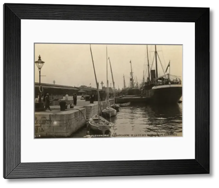 Framed Print : Alexandria, Egypt - Steam Packet Docks Framed Print : Alexandria, Egypt - Steam Packet Docks