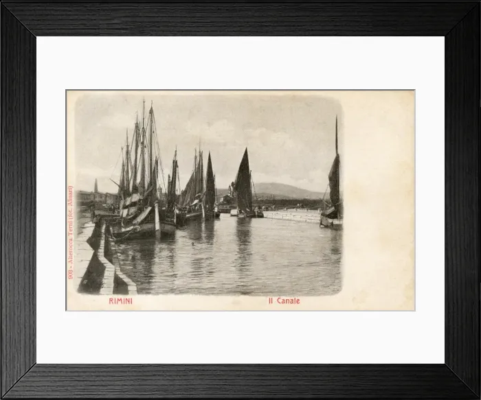 Framed Print : The Canal at Rimini, Italy Framed Print : The Canal at Rimini, Italy