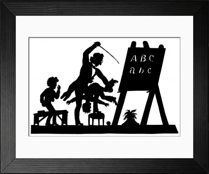 Framed Print : A Painful Subject - silhouette by Konewka Framed Print : A Painful Subject - silhouette by Konewka