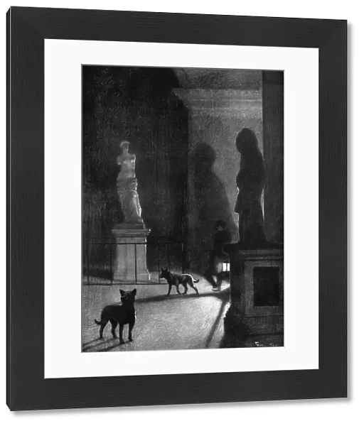 Dogs patrolling Louvre at night following theft of Mona Lisa