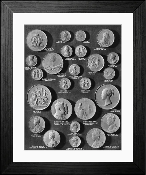 Framed Print : Coronation Medals Framed Print : Coronation Medals