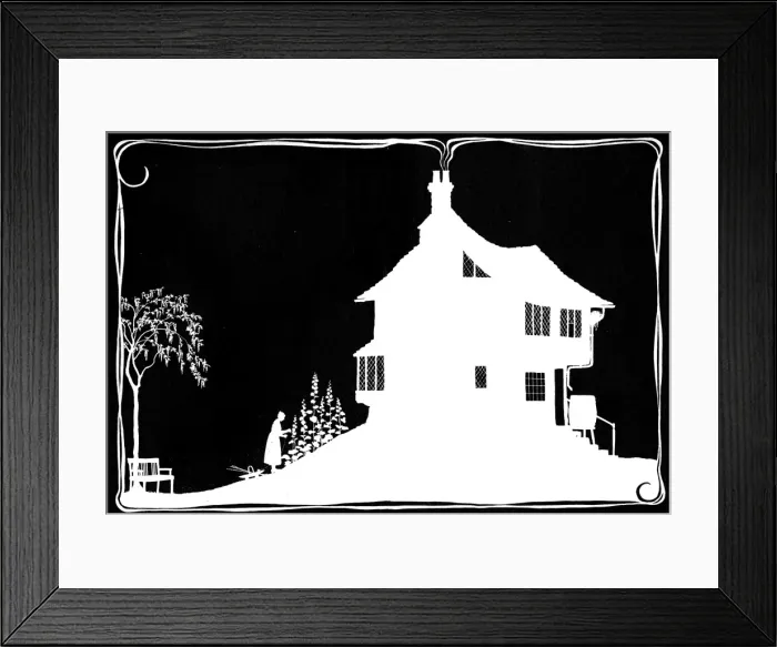 Framed Print : Mrs Bobbity in her garden Framed Print : Mrs Bobbity in her garden