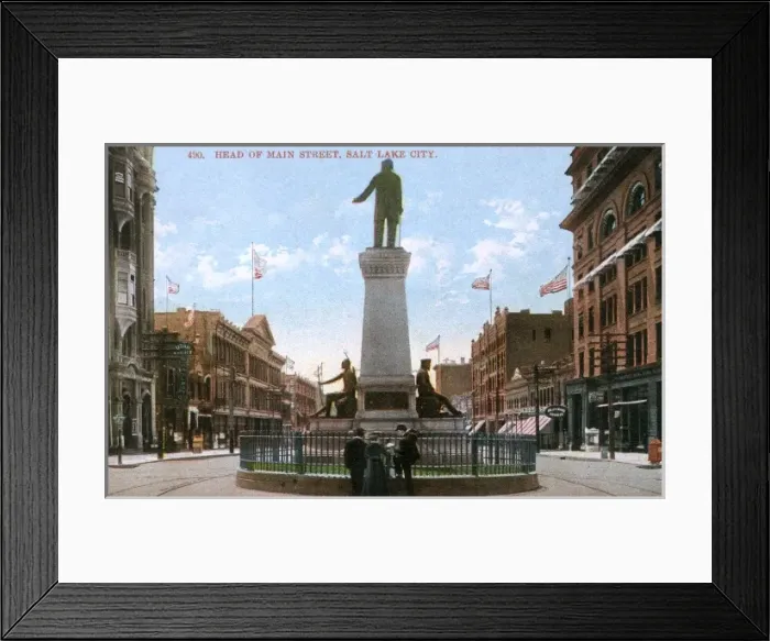 Framed Print : Brigham Young Monument - Main Street, Salt Lake City Framed Print : Brigham Young Monument - Main Street, Salt Lake City