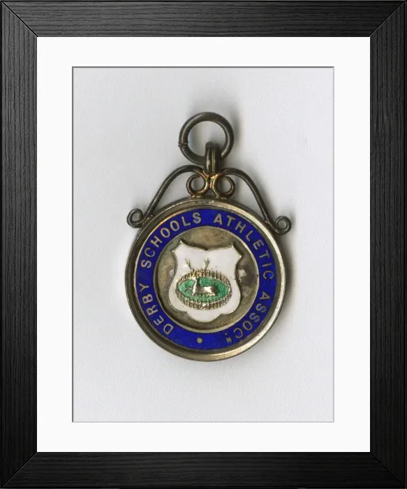Framed Print : Medal, Derby Schools Athletic Association Framed Print : Medal, Derby Schools Athletic Association