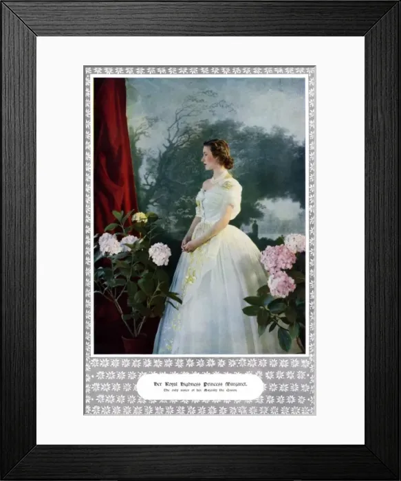 Framed Print : Her Royal Highness, Princess Margaret Framed Print : Her Royal Highness, Princess Margaret